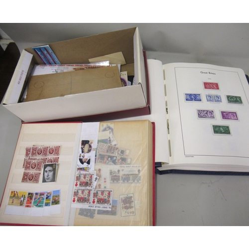 141 - Album containing a collection of QEII GB stamps, together with a quantity of loose stamps and covers