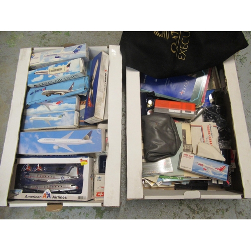 158 - Collection of various plastic model airliners including a quantity of various airline assorted colle... 