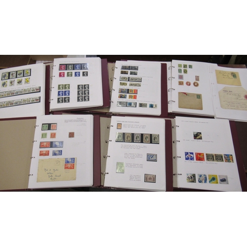 175 - Large quantity of Great Britain stamps dating from 1901 to date, used and mint, in six albums and on... 