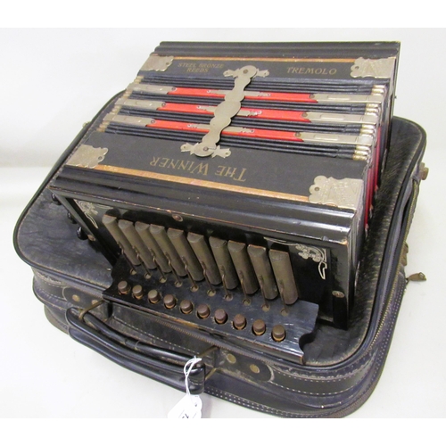 193 - Parsifal Melodeon ' The Winner ', in fitted case