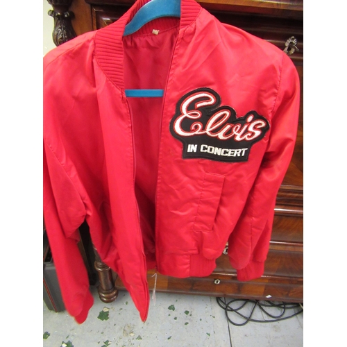 215 - Elvis in concert souvenir red tour jacket