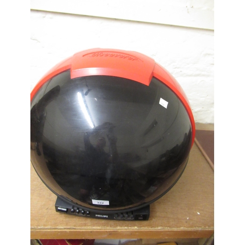 222 - Philips Discoverer television in the form of a motorcycle helmet with controller