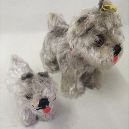 245 - Two Steiff Tessie dog figures