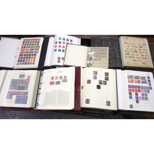 257 - Eight albums containing a collection of Great Britain stamps, Victoria to Elizabeth II