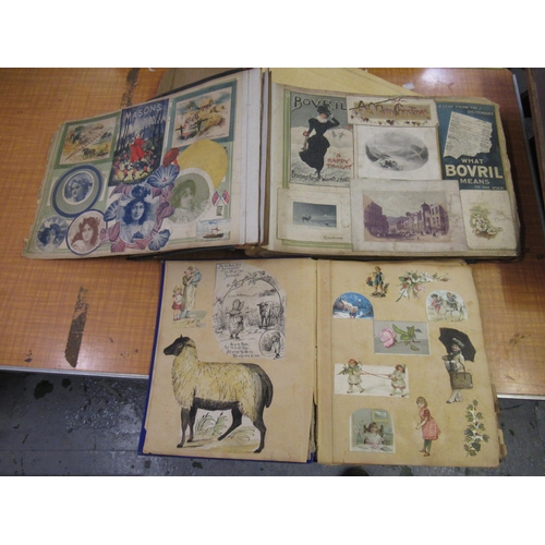 265 - Two large Victorian scrap albums