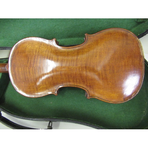 281 - Violin in case, the back 13.5in