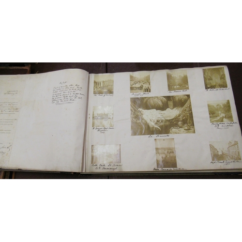 287 - Large 19th Century scrapbook inscribed to the front cover ' George E.J. Cartwright, 83rd Regiment ' ... 