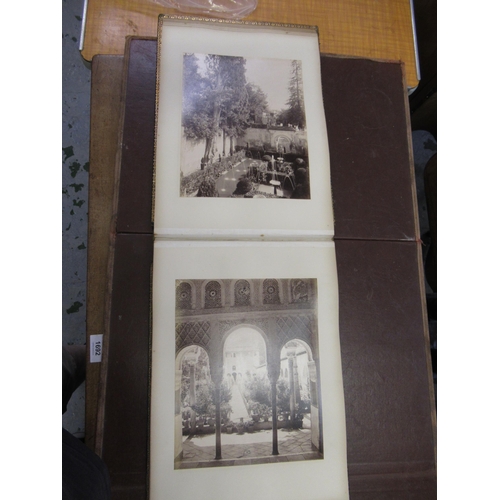 349 - Late 19th Century album of Spanish photographs including bull fighting