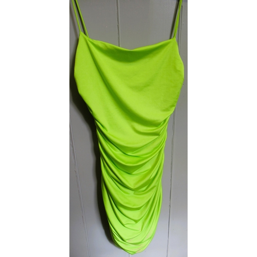 84 - Camilla, ladies playsuit, size L and a ladies Superdown lime green dress, size L