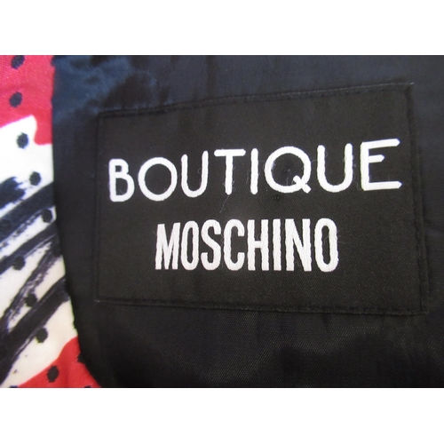 91 - Moschino Boutique, sleeveless dress with bow to front, size 8, with original tags