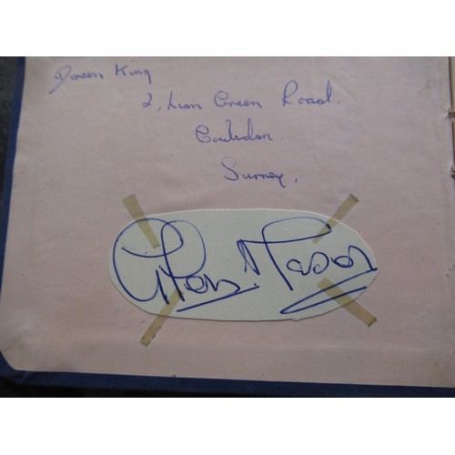 344 - Mid 20th Century autograph album containing various signatures including The Everly Brothers and Bud... 