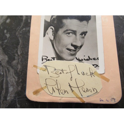 344 - Mid 20th Century autograph album containing various signatures including The Everly Brothers and Bud... 