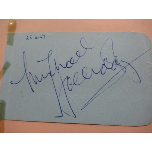 344 - Mid 20th Century autograph album containing various signatures including The Everly Brothers and Bud... 