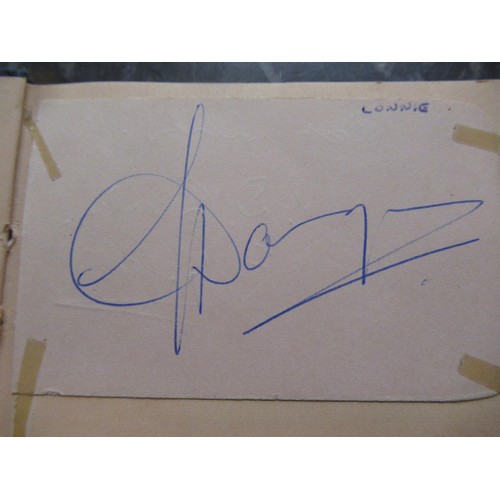 344 - Mid 20th Century autograph album containing various signatures including The Everly Brothers and Bud... 