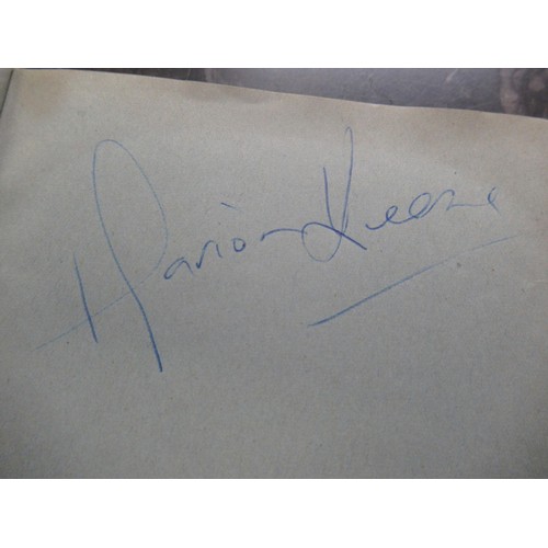 344 - Mid 20th Century autograph album containing various signatures including The Everly Brothers and Bud... 