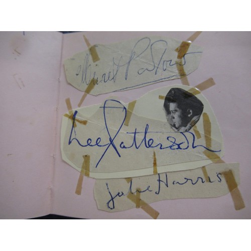 344 - Mid 20th Century autograph album containing various signatures including The Everly Brothers and Bud... 