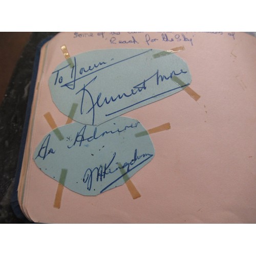 344 - Mid 20th Century autograph album containing various signatures including The Everly Brothers and Bud... 