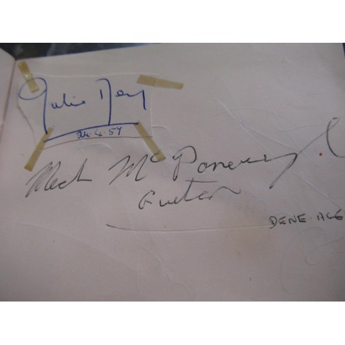 344 - Mid 20th Century autograph album containing various signatures including The Everly Brothers and Bud... 