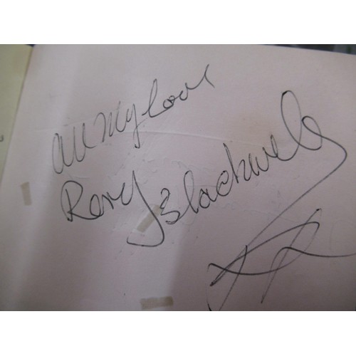 344 - Mid 20th Century autograph album containing various signatures including The Everly Brothers and Bud... 