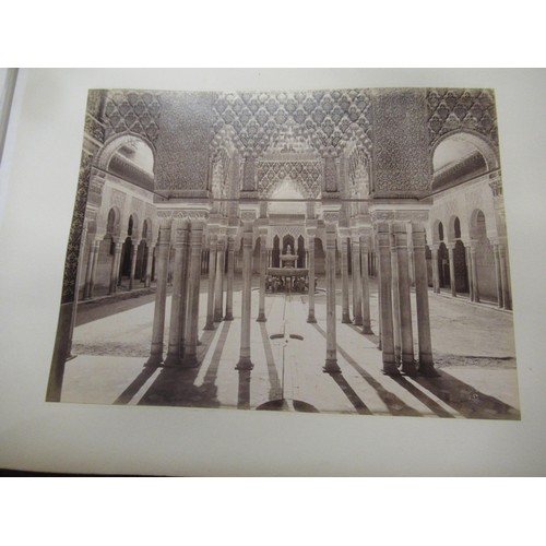 349 - Late 19th Century album of Spanish photographs including bull fighting