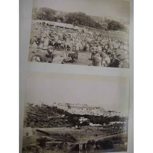 349 - Late 19th Century album of Spanish photographs including bull fighting
