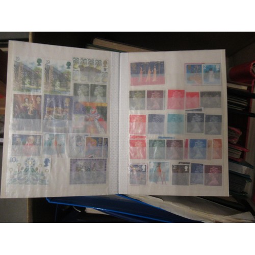 253 - Eleven albums containing a collection of mainly Elizabeth II Great Britain stamps, together with a q... 