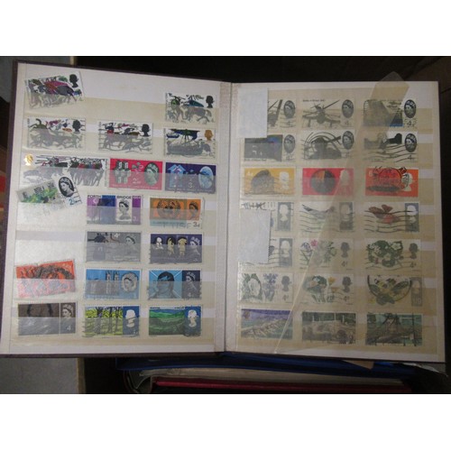 253 - Eleven albums containing a collection of mainly Elizabeth II Great Britain stamps, together with a q... 