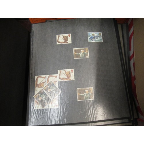 253 - Eleven albums containing a collection of mainly Elizabeth II Great Britain stamps, together with a q... 