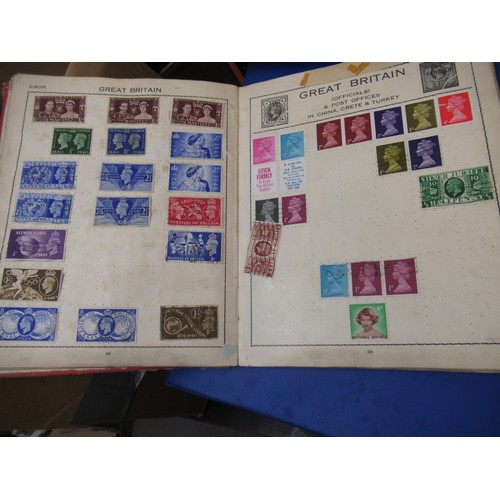 253 - Eleven albums containing a collection of mainly Elizabeth II Great Britain stamps, together with a q... 