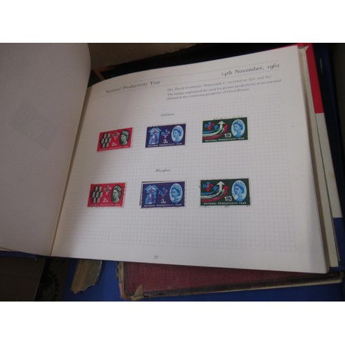 253 - Eleven albums containing a collection of mainly Elizabeth II Great Britain stamps, together with a q... 