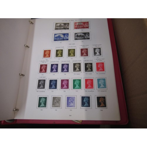 253 - Eleven albums containing a collection of mainly Elizabeth II Great Britain stamps, together with a q... 