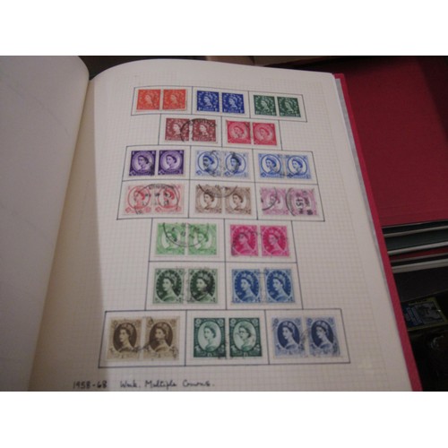 253 - Eleven albums containing a collection of mainly Elizabeth II Great Britain stamps, together with a q... 