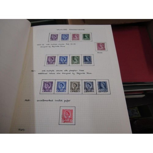 253 - Eleven albums containing a collection of mainly Elizabeth II Great Britain stamps, together with a q... 