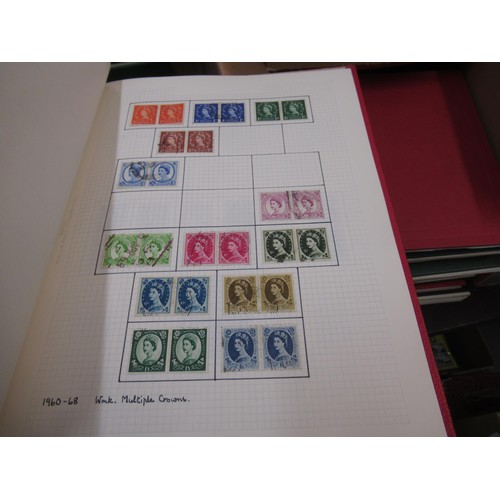 253 - Eleven albums containing a collection of mainly Elizabeth II Great Britain stamps, together with a q... 