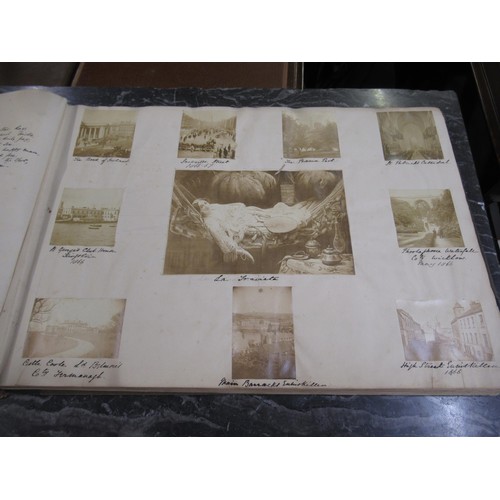 287 - Large 19th Century scrapbook inscribed to the front cover ' George E.J. Cartwright, 83rd Regiment ' ... 