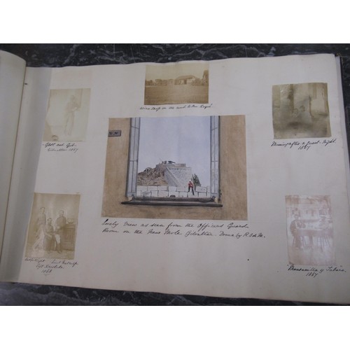 287 - Large 19th Century scrapbook inscribed to the front cover ' George E.J. Cartwright, 83rd Regiment ' ... 