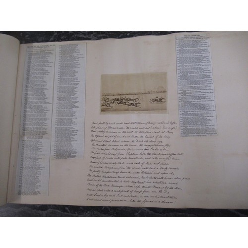 287 - Large 19th Century scrapbook inscribed to the front cover ' George E.J. Cartwright, 83rd Regiment ' ... 