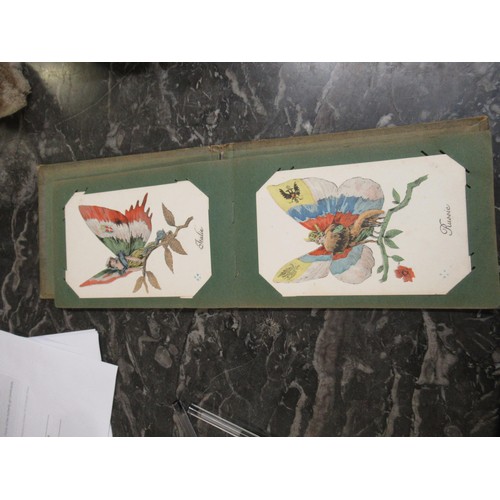 329 - Small box containing a quantity of various albums of cigarette cards including John Player & Sons Fi... 