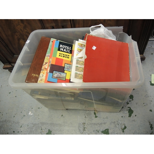 101 - Box containing a quantity of miscellaneous stamps including presentation packs etc.