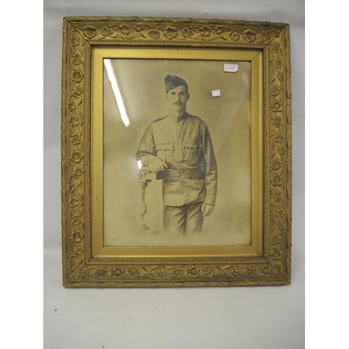 238 - Private Albert E Smith, quantity of First World War letters, together with gilt framed photograph of... 