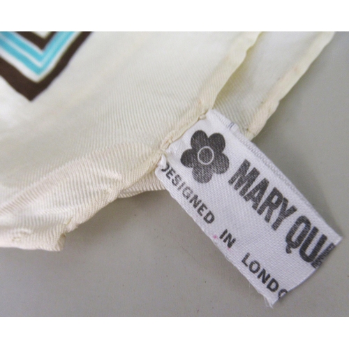 55 - Mary Quant, ladies silk headscarf