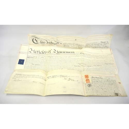 79 - Three 19th Century indentures