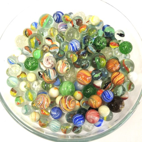 95 - Collection of various glass marbles