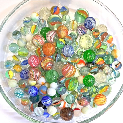 95 - Collection of various glass marbles