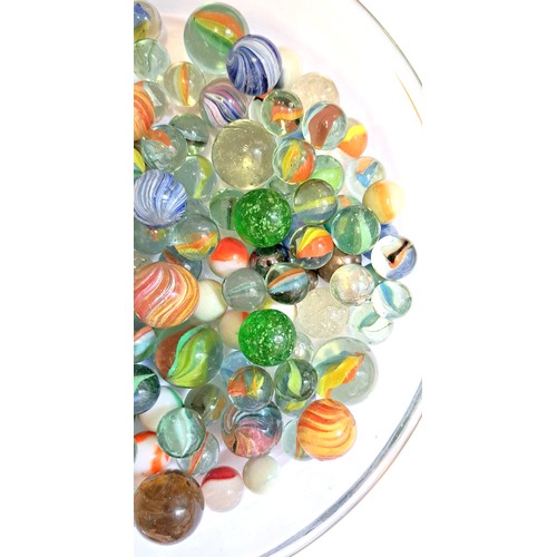 95 - Collection of various glass marbles