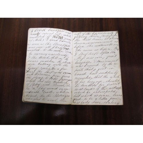 110 - Handwritten ship's log by Edmund Wickes for the ship, Strathfieldsaye, bound for Port Philip from th... 