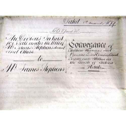 79 - Three 19th Century indentures