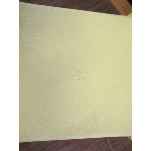 296 - Louis Vuitton yellow leather desk tray