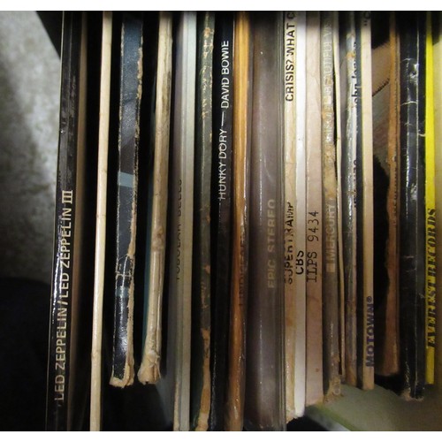 329 - Collection of long playing vinyl records, including Led Zeppelin, The Beatles, The Who and Mike Oldf... 