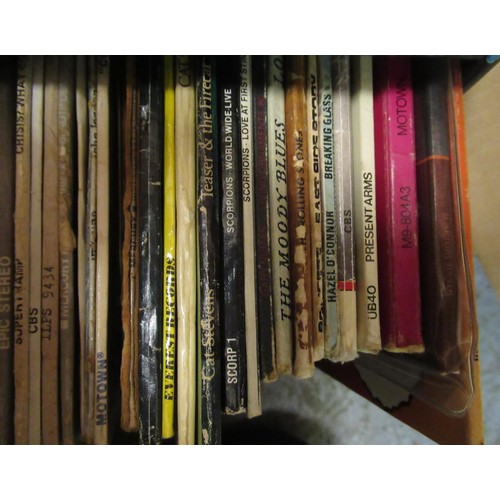 329 - Collection of long playing vinyl records, including Led Zeppelin, The Beatles, The Who and Mike Oldf... 